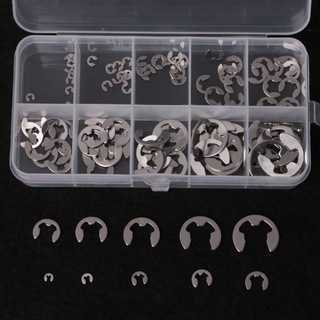Bộ 120 cái kẹp chữ E 1.5mm-10mm cố định linh kiện bằng thép không gỉ