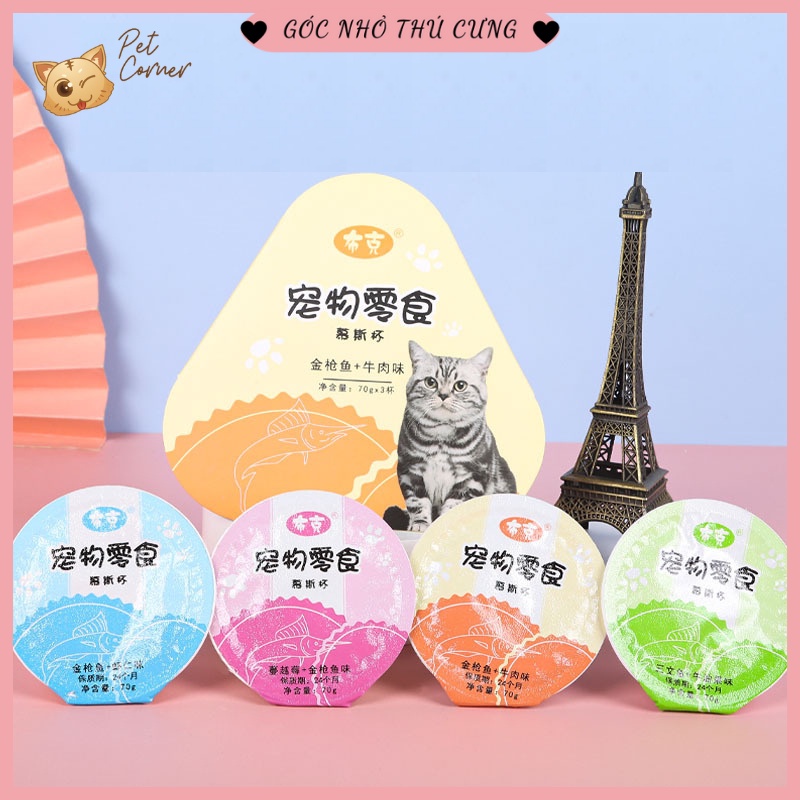 [Viên 70g] Pudding cho chó mèo - Súp thưởng dinh dưỡng cho thú cưng ...