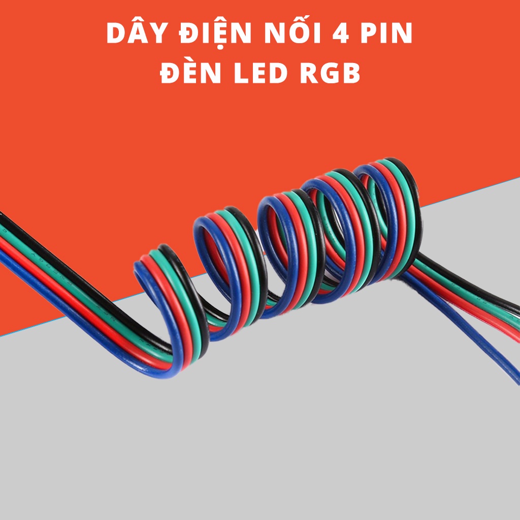 Dây Điện 4 Pin nối dài led dây RGB 5050 Dễ Sử Dụng Khi Cắt Nối Dây LED ...