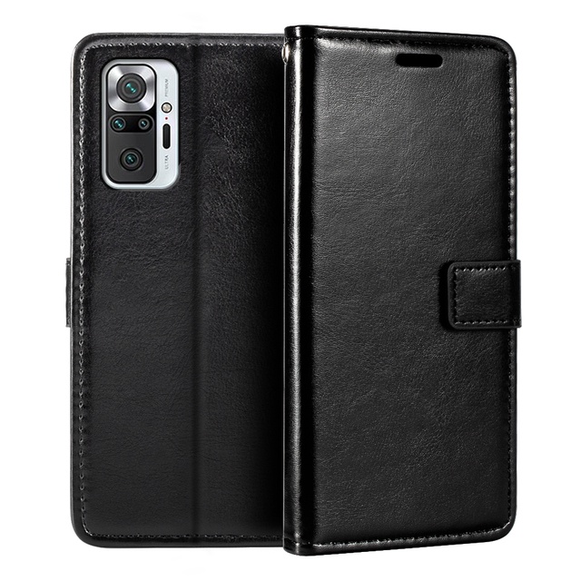 Ốp Lật Cho Xiaomi Redmi Note 10 Pro Max 10S Redmi 10 Ốp Lưng Ví Da PU