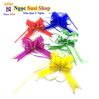 [CAO CẤP] COMBO 10 NƠ RÚT GÓI QUÀ TẶNG SIZE LỚN GIAO MẪU MÀU NGẪU NHIÊN