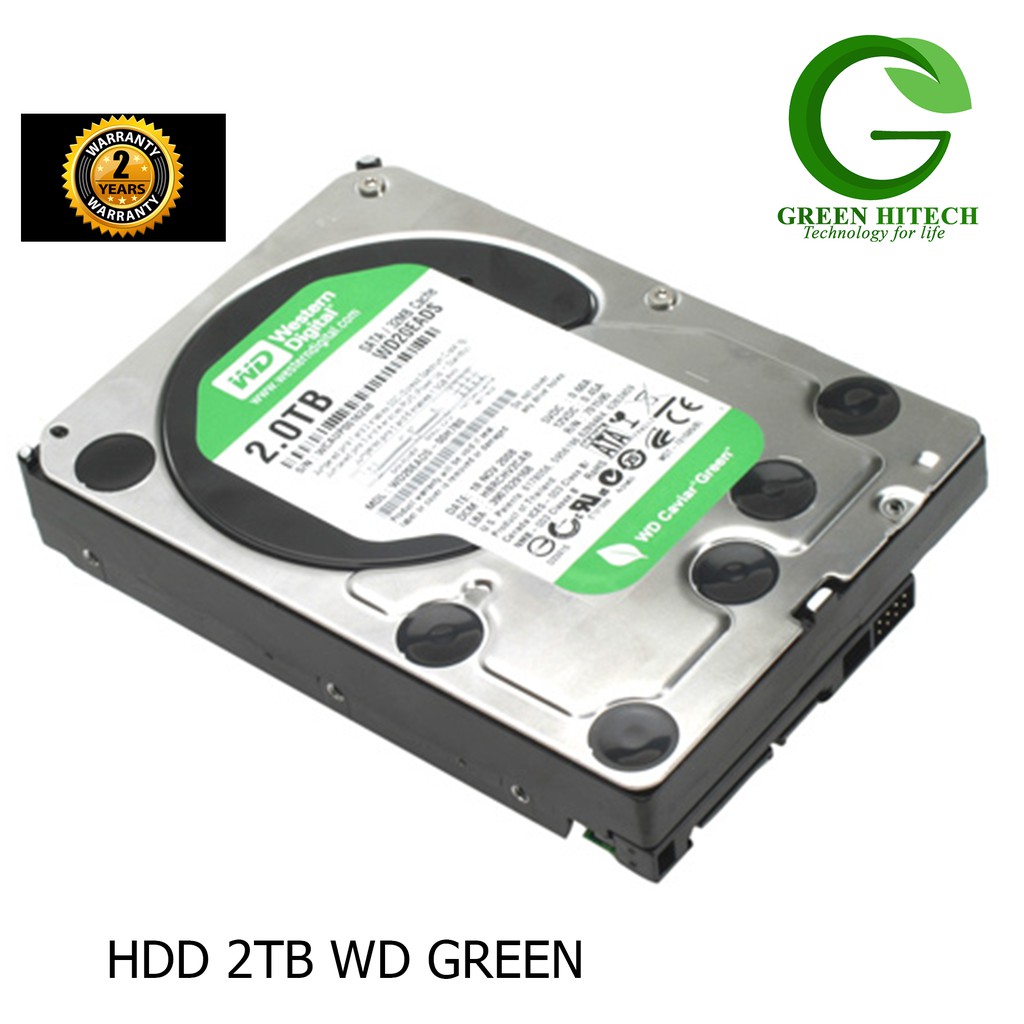 Ổ Cứng HDD WD 2TB Green- BẢO HÀNH 24 THÁNG | Shopee Việt Nam