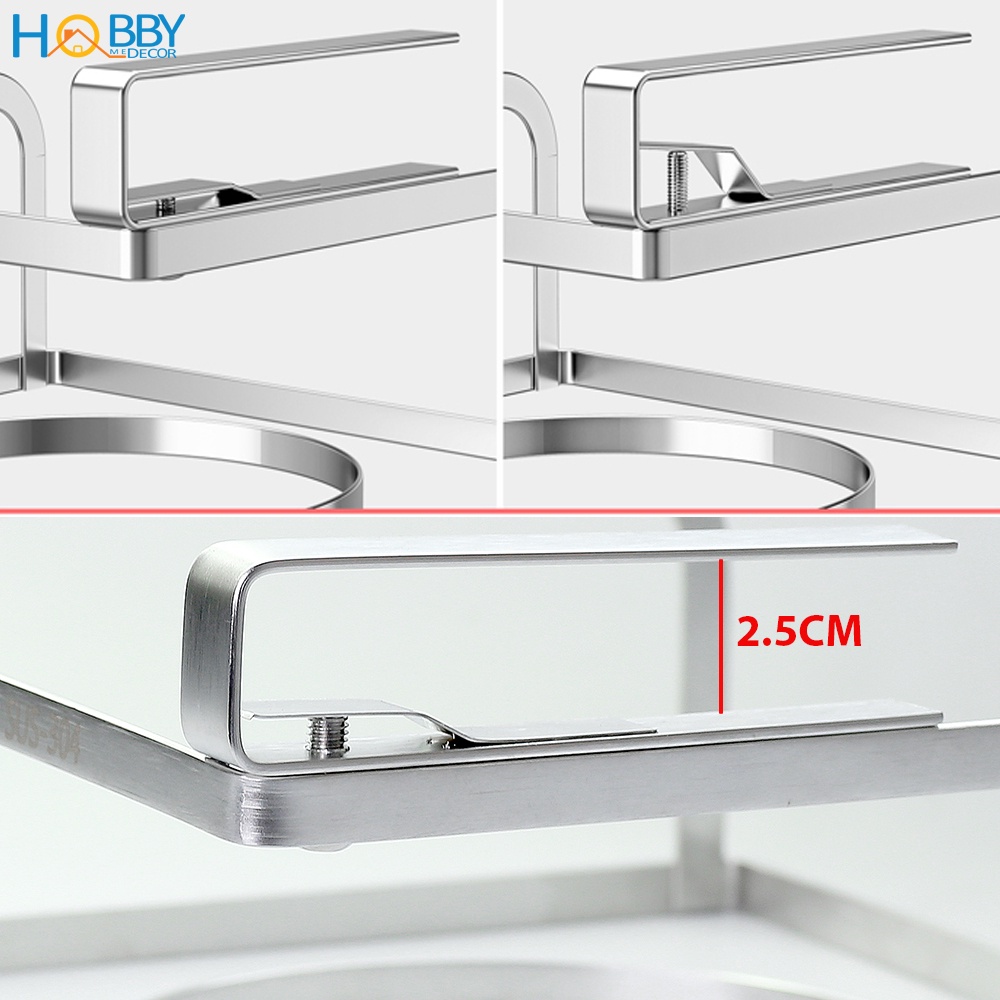 Giá treo nắp vung gắn vào thành tủ bếp Hobby Home Decor NVTT