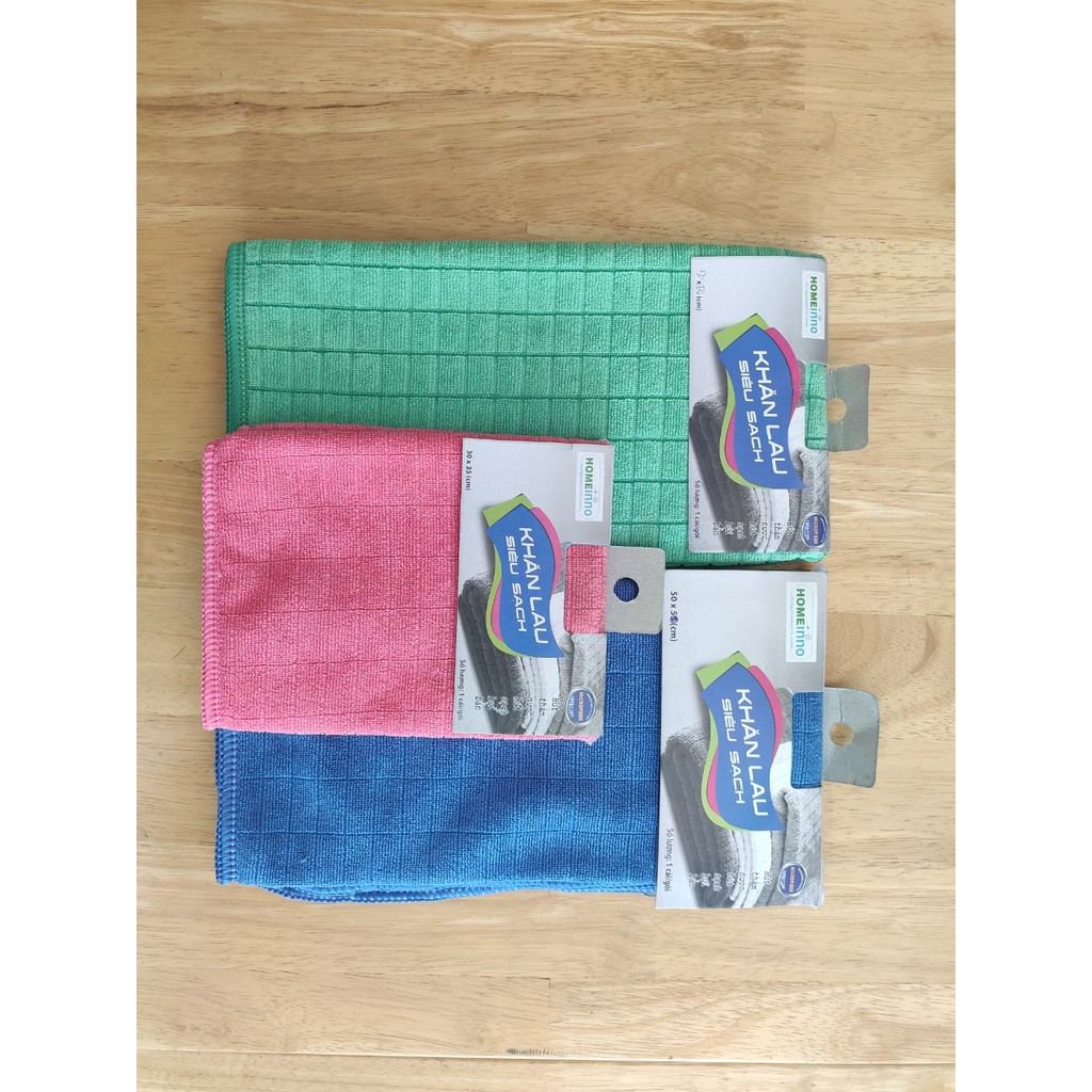 [Hoả Tốc]Combo 3 Khăn Lau Đa Năng Microfiber Homeinno Siêu Sạch Siêu Thấm Nhiều Kích Thước