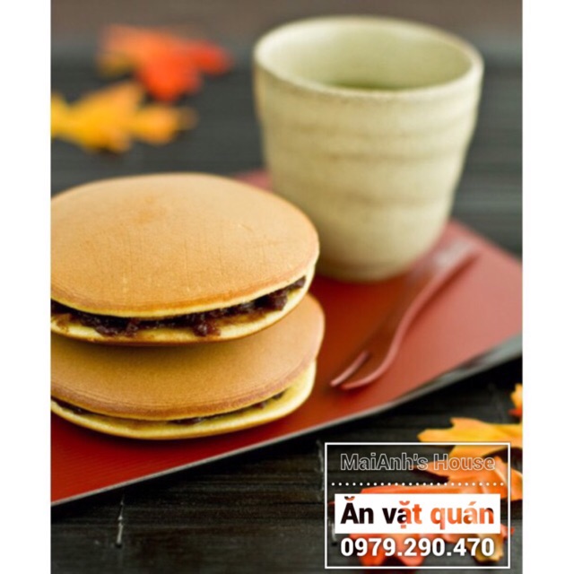 Bánh Dorayaki nhân đậu đỏ Nhật Bản hộp 3 cái - Bánh rán Doremon siêu ...