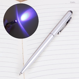 Creative Magic LED UV Light Ballpoint Pen With Invisible Ink Secret for Spy