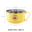 Tô ăn mì, ca ăn mì inox Vịt Vàng, cách nhiệt, có nắp đậy