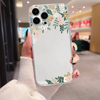 Ốp Hoa Tươi Nhỏ Cho IPhone 16 15 14 13 12 11Pro 14 13 12 11ProMax 14Plus 6 / 6s 6Plus / 6sPlus 7Plus / 8Plus X / XS XR XsMax 7 / 8 / SE 2020 Vỏ Mềm TPU QMZT