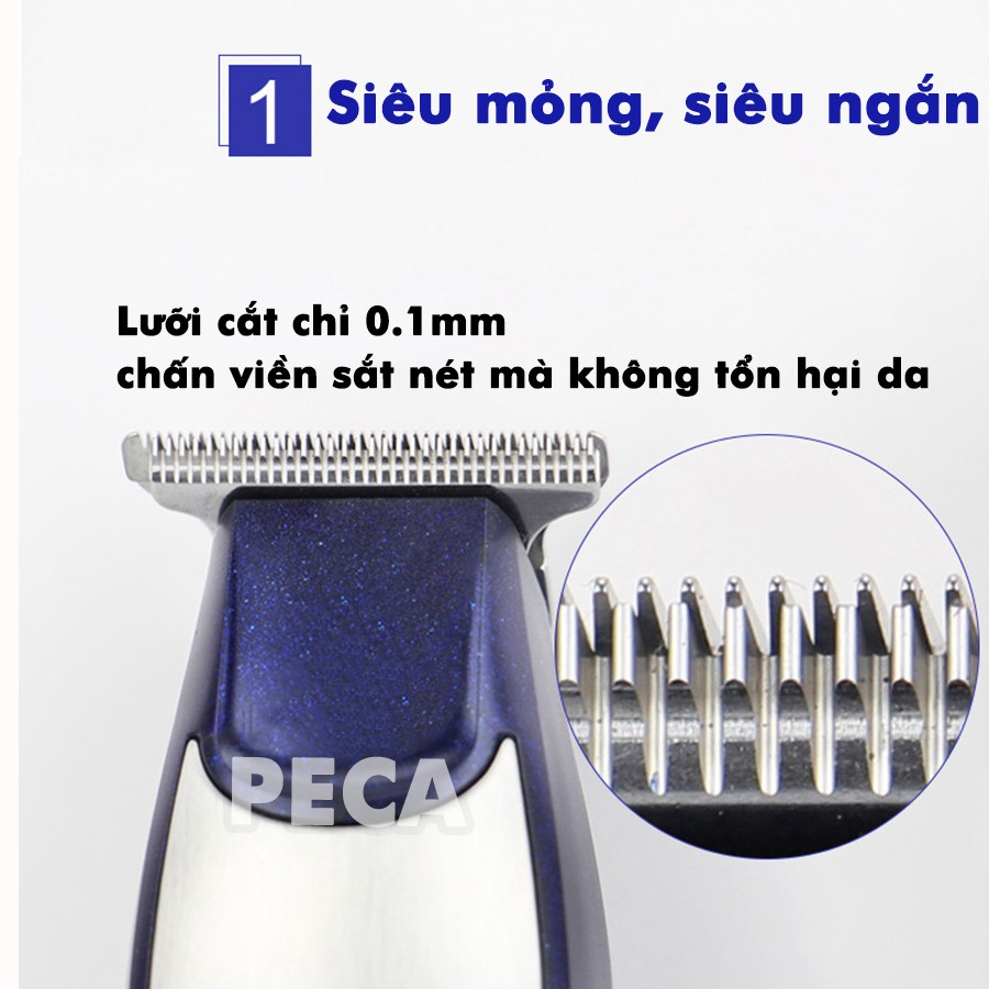 Ảnh Tông đơ chấn viền Kemei KM-5021 nhỏ gọn tiện lợi có thể khắc tóc, cạo đầu, tattoo tóc - Hàng chính hãng 3