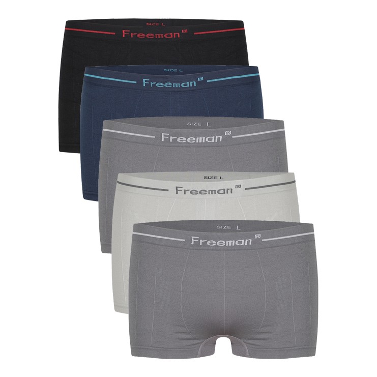 [Mã BMLTA35 giảm đến 35K đơn 99K] [FREEMAN] Combo 5 quần boxer nam 6513