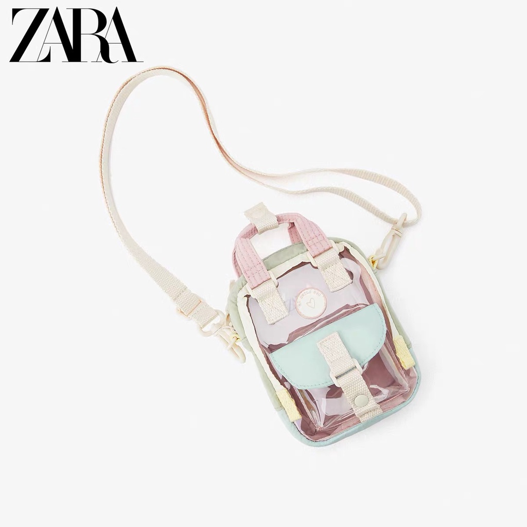 Zara Túi Đeo Chéo Nhỏ Xinh Phối Màu Cá Tính Thời Trang Cho Nữ