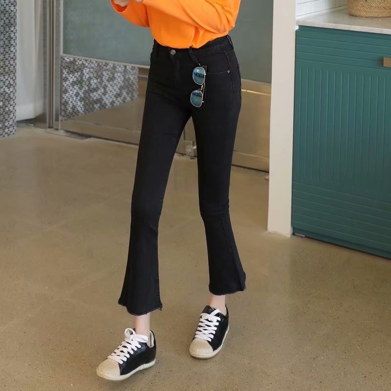 Ảnh Quần jeans nữ DADUHEY ống loe thời trang 3