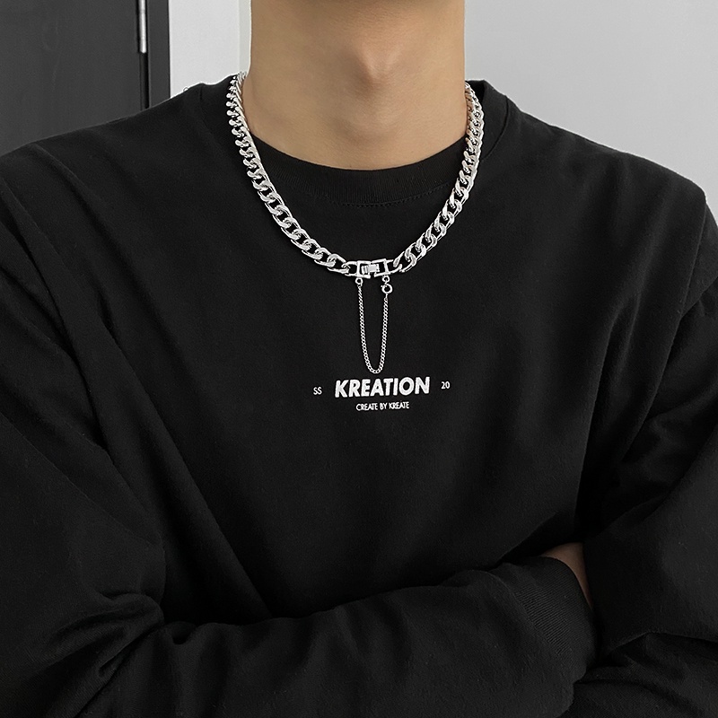 Dây Chuyền Vòng Cổ Nam Nữ Chuỗi Trơn Cuban Chain Xích Basic Thời Trang Ngầu Hiphop Titan Đẹp Không Gỉ - Horizon
