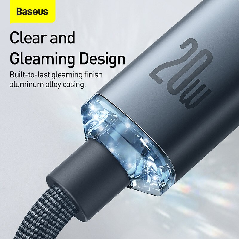 Ảnh Cáp sạc nhanh BASEUS PD 20W type C sang thích hợp cáp sạc nhanh cho ip 14 pro max 3