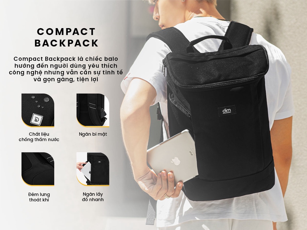 Mô tả Balo DIM Compact Backpack - 1