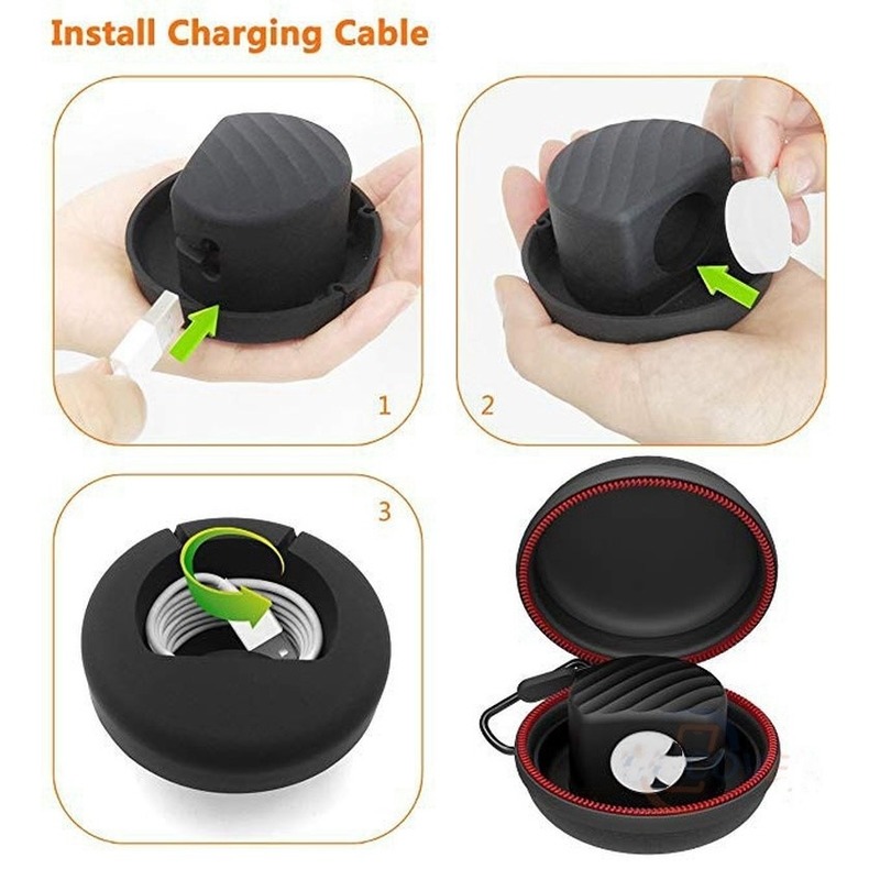 Bộ sạc di động Giá đỡ sạc Dock Case cho Apple Watch 46MM series 11 10 9 8 Ultra 7 Ultra 2 49mm 6 SE 5 4 3 2 1 Túi bảo vệ du lịch Túi đựng hộp dây kéo