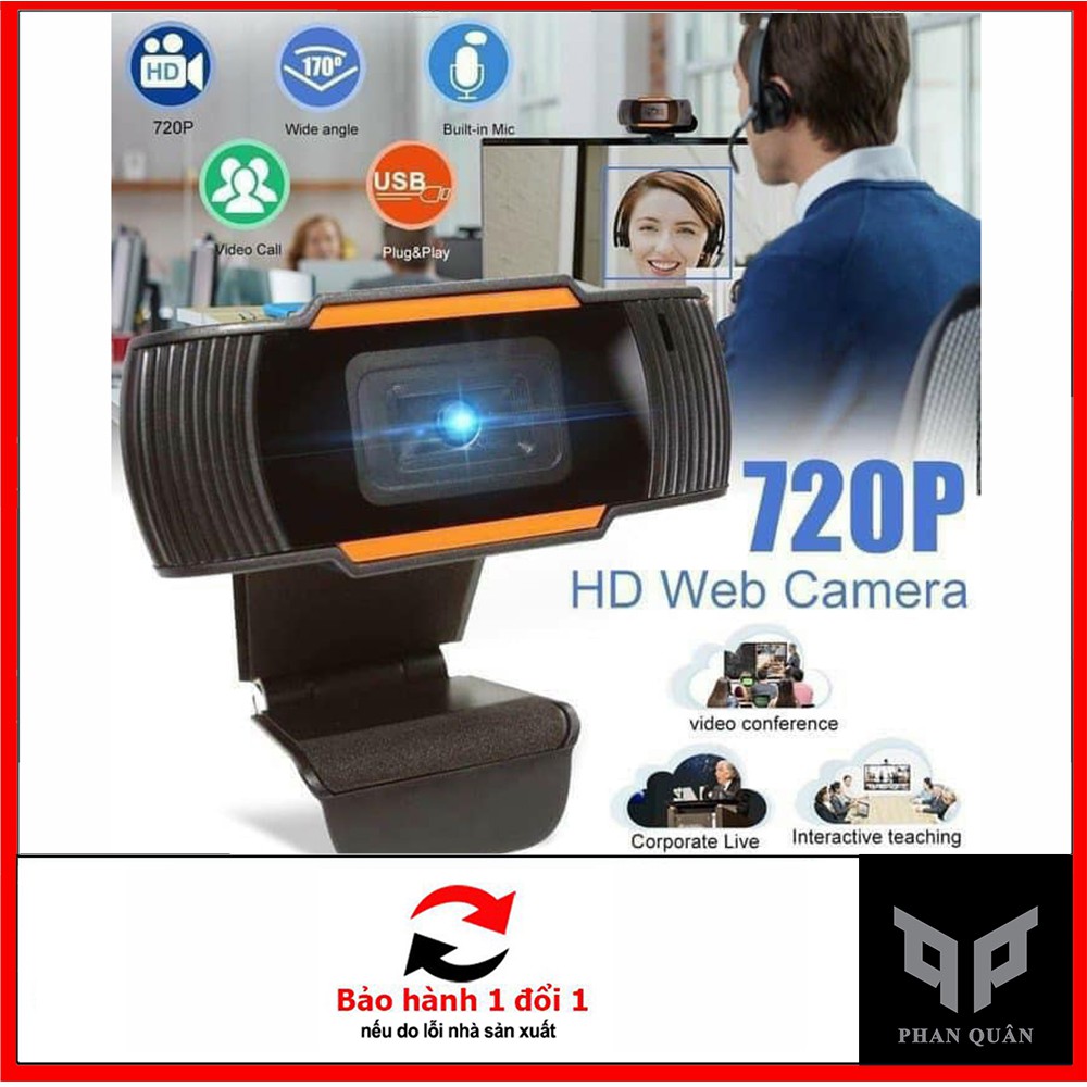 Camera cho máy tính độ phân giải HD 720p,siêu nét, có hỗ trợ micro ...