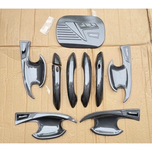 Ốp tay nắm cửa, hõm cửa ô tô Hyundai Tucson 2022-2026, Chất liệu nhựa ABS carbon cao cấp