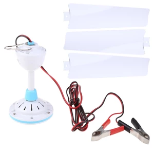 Quạt Trần Yoo 12V Hộ Gia Đình Làm Mát Không Khí Treo Lều Quạt Với 2 Cáp 4m Cho Giường Gia Đình Cắm Trại Ngoài Trời Văn Phòng Thịt Nướng