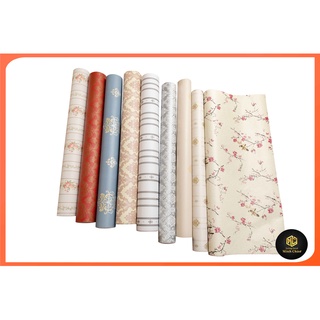 Giấy dán tường hoa văn in nổi sang trọng chống thấm nước, decal dán tường cao cấp dán phòng ngủ, phòng khách đẹp giá rẻ