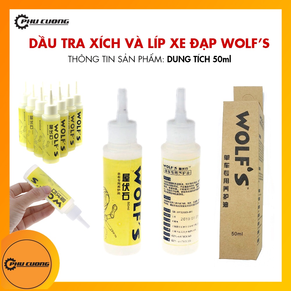 Dầu tra xích xe đạp Wolf’s - Bảo vệ & bảo dưỡng bộ truyền động
