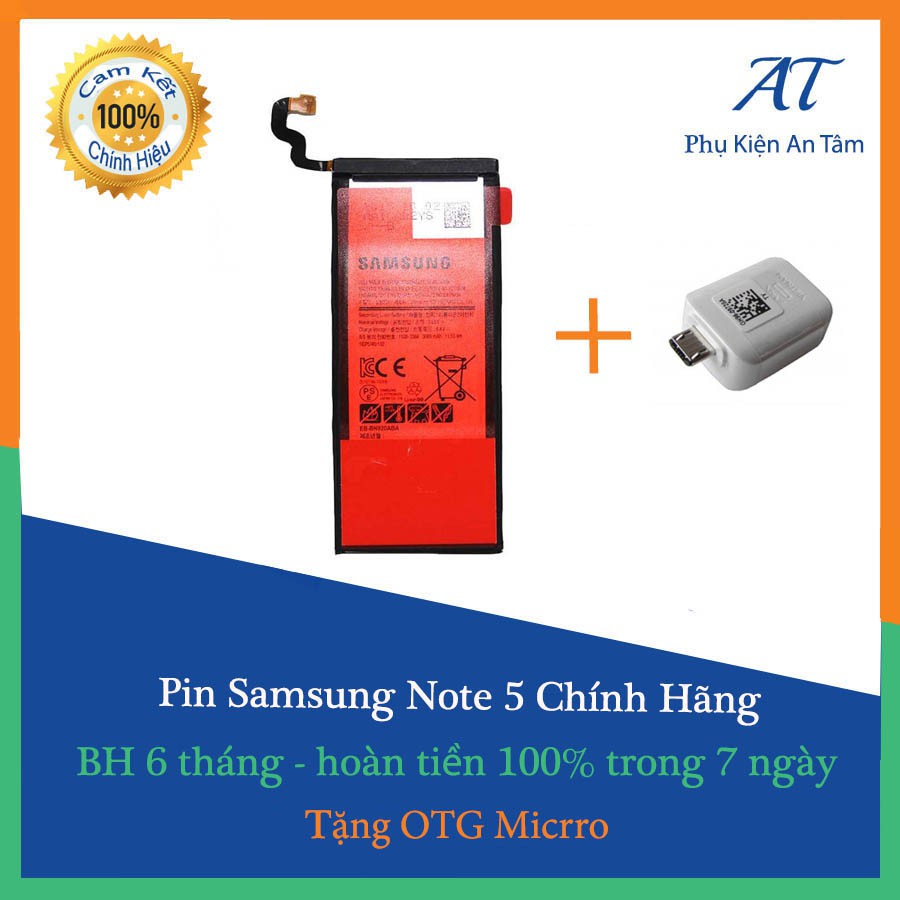 Pin Galaxy Note 5 chính hãng (Tặng OTG Micro) | Shopee Việt Nam