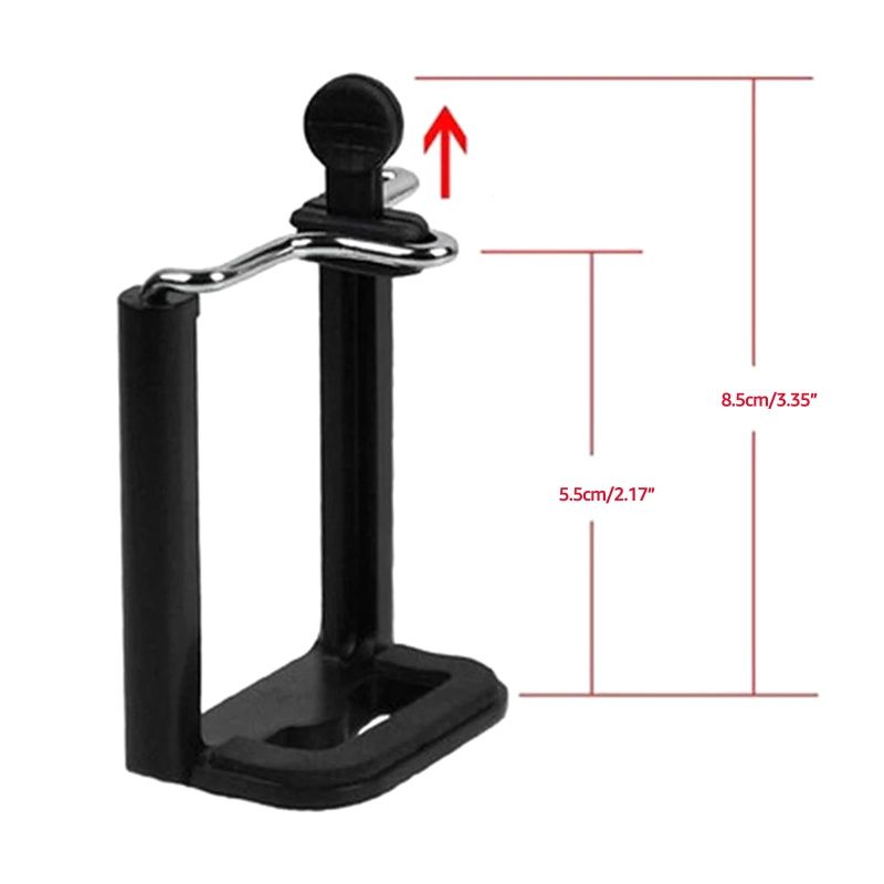 Redbaiaa1 Giá đỡ chân máy điện thoại Giá đỡ đầu 1 4 Vít Adapter Ống kính Selfie Monopod