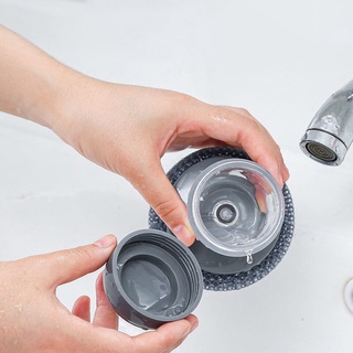 Dụng cụ cọ rửa đa năng, cọ xoong nồi, cọ bếp, cọ rửa bát đĩa có bình chứa tiện lợi #A129