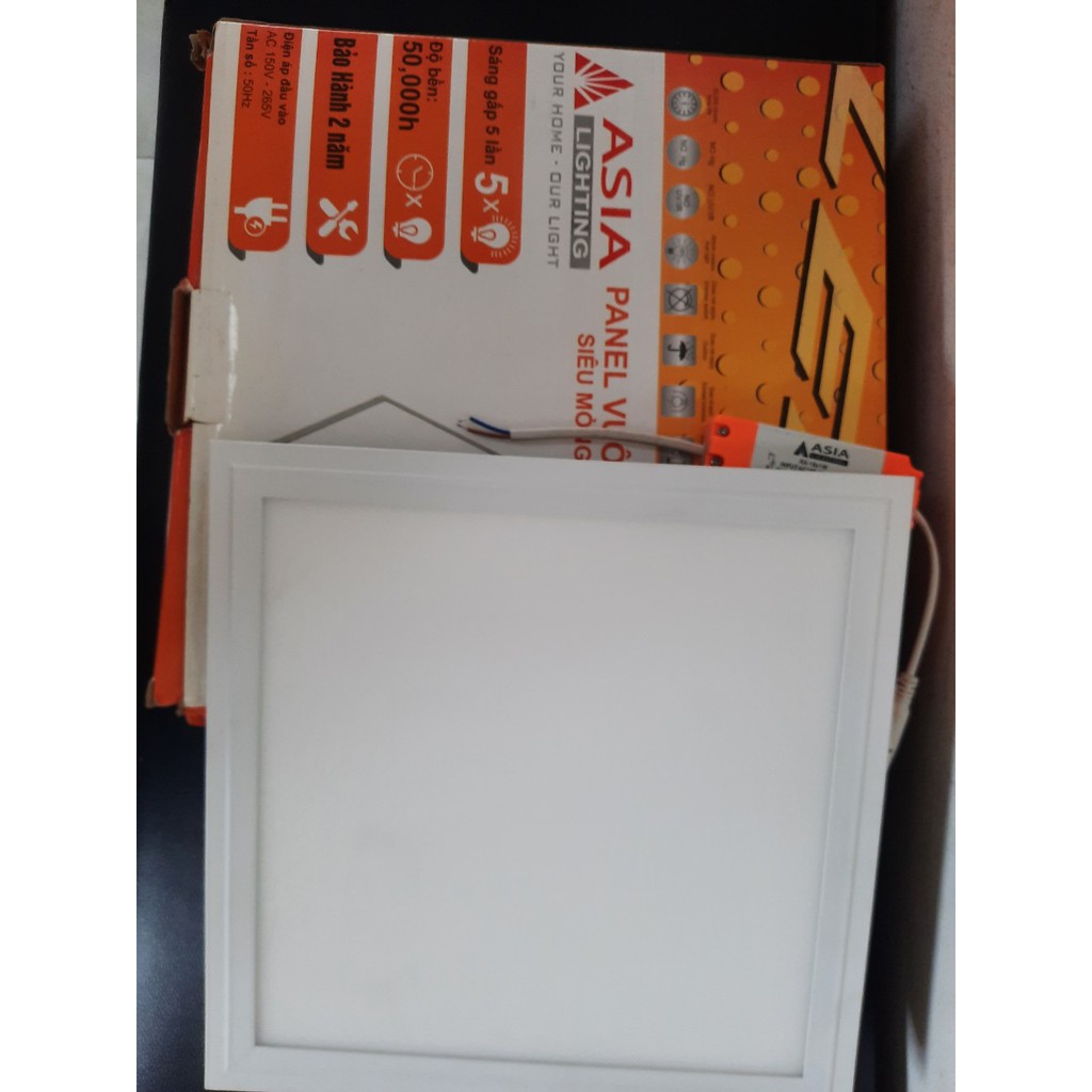 Đèn led panel vuông - panel tấm siêu mỏng 18w Asia | Shopee Việt Nam