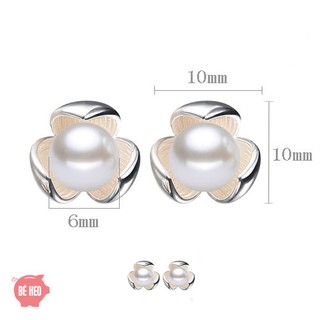 Bông tai ngọc nhân tạo nở hoa BH634