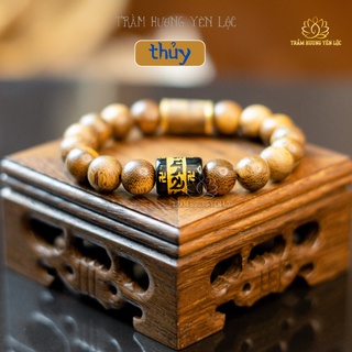 Vòng Tay Trầm Hương Mix Omani và Đốt Trúc Vàng 10K Trầm Hương Yên Lộc THYL012