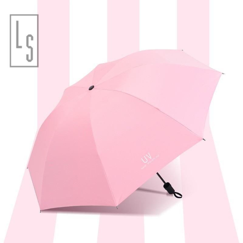 Ô dù chống tia UV 3 lớp gấp gọn mẫu mới nhỏ gọn tiện lợi ( được chọn màu )