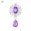 DWEL 10 Chiếc Nút May Phụ Kiện Trang Sức Thủ Công Lấp Lánh Pha Lê Giọt Nước Thổ Cẩm Tấm Mặt Thêu Sò