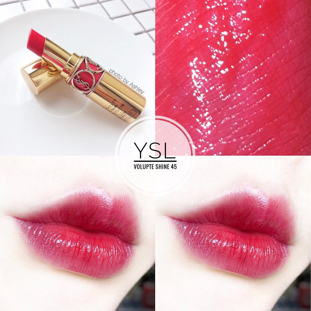 Son YSL Shine Rouge Voulupte Shine 80 Chili Tunique full size