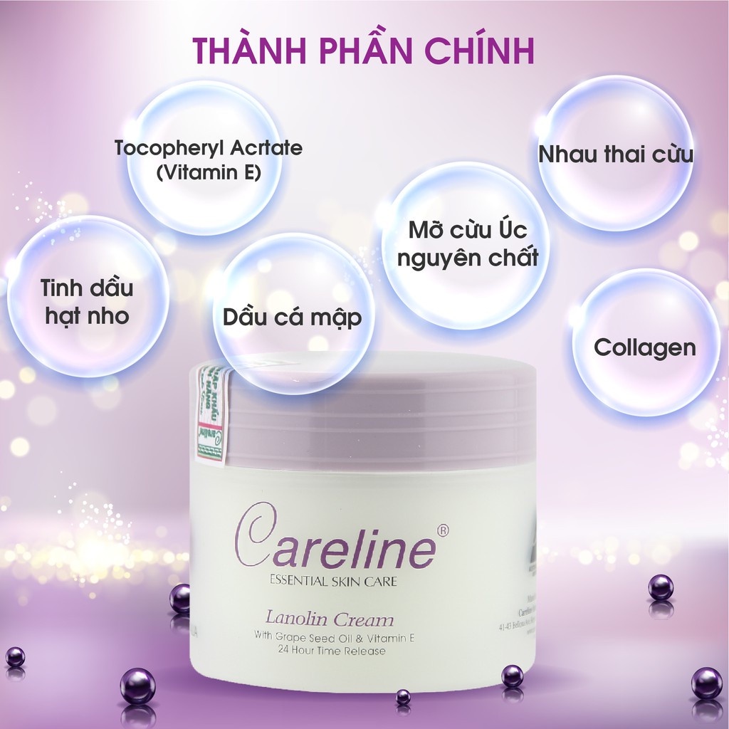Kem Dưỡng Ẩm Cừu Tím Careline Lanolin Cream 100ml | Shopee Việt Nam