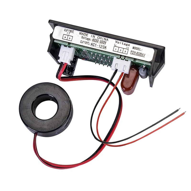 Vôn kế kỹ thuật số nóng mặt trăng Ampe kế AC50-500Amp Điện áp dòng điện Volt