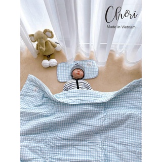 Chăn xô trần bông Oganic Cheri Cho Bé | Minizon Kids