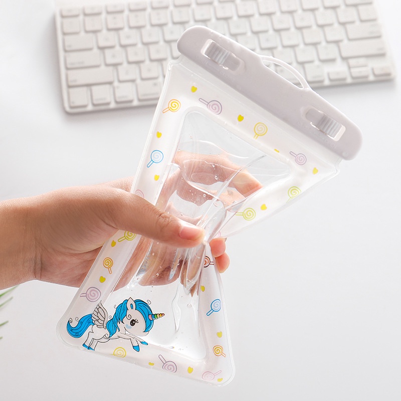 Túi bao chống nước  đựng điện thoại đi du lịch có Khoá Zip và phao nổi tiện lợi