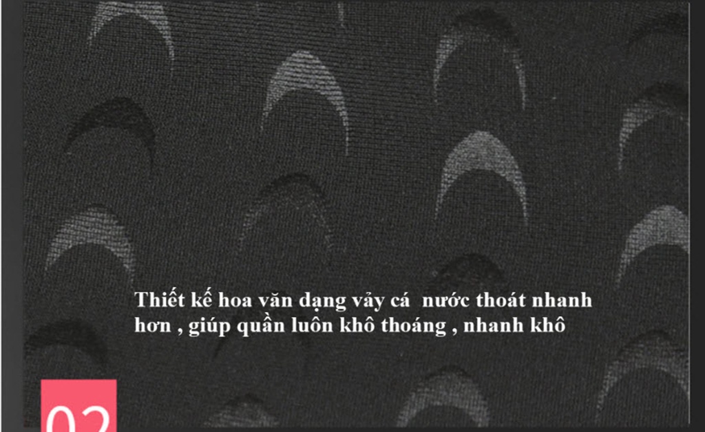 Mô tả Quần Bơi Nam Tặng Kèm Nón Bơi Bịt Tai Quần Bơi Nam 2 Lớp Ngắn Hoa Văn Vây Cá Mập Thoát Nước Nhanh Cleacco CMN Boro Sport - 7