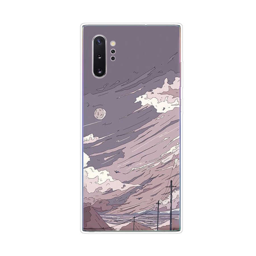 Ốp Điện Thoại TPU Dẻo In Họa Tiết Độc Đáo Thời Trang Cho Samsung Galaxy note 9 10 plus