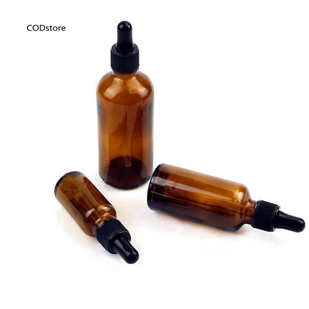 Lọ ống bóp nhỏ giọt rỗng 10ml-100ml bằng thủy tinh đựng tinh dầu tiện dụng