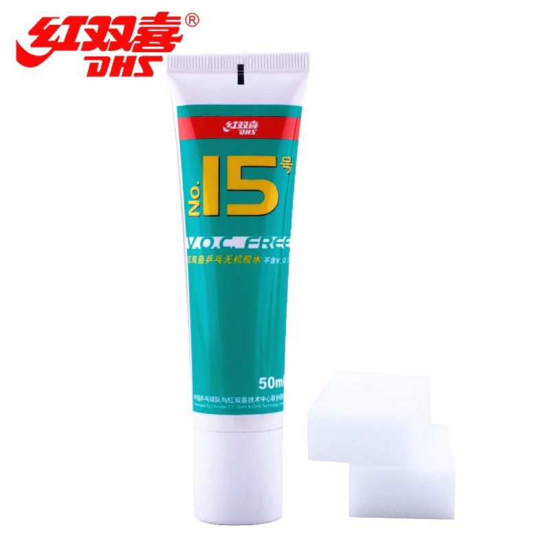 [Xỉ, lẻ, CTV] Keo dán mặt vợt bóng bàn DHS I5 lọ 50ml(Keo sữa dhs l5, keo No. 15) chính hãng