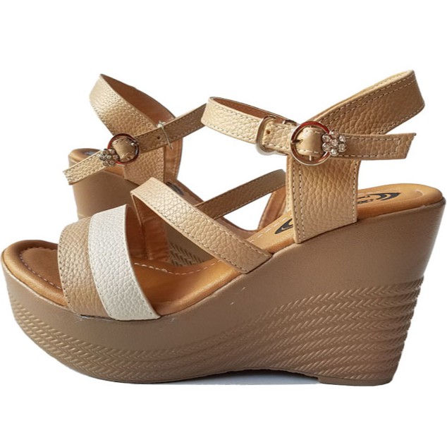 Giày sandal xuồng nữ BIGGBEN da bò thật cao cấp HKD046