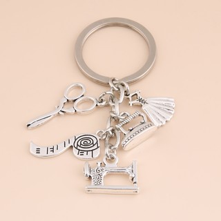 Mới Móc Khóa Hình Cây Kéo Đo Lường May Vá diy