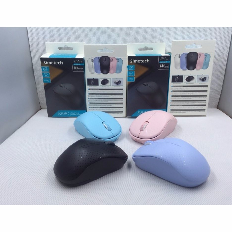 Chuột quang Simetech S880 2.4GHz các màu | Shopee Việt Nam