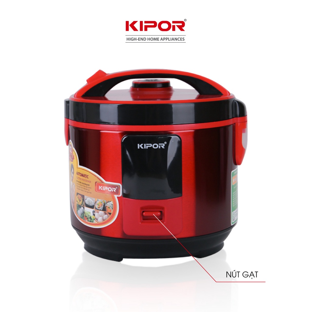 Ảnh Nồi cơm điện KIPOR KP-N1512 - 1.2L - Nồi cơ chống dính TEFLON 5 lớp dầy 3mm nặng 690G - Bảo hành tại nhà 12 tháng 3