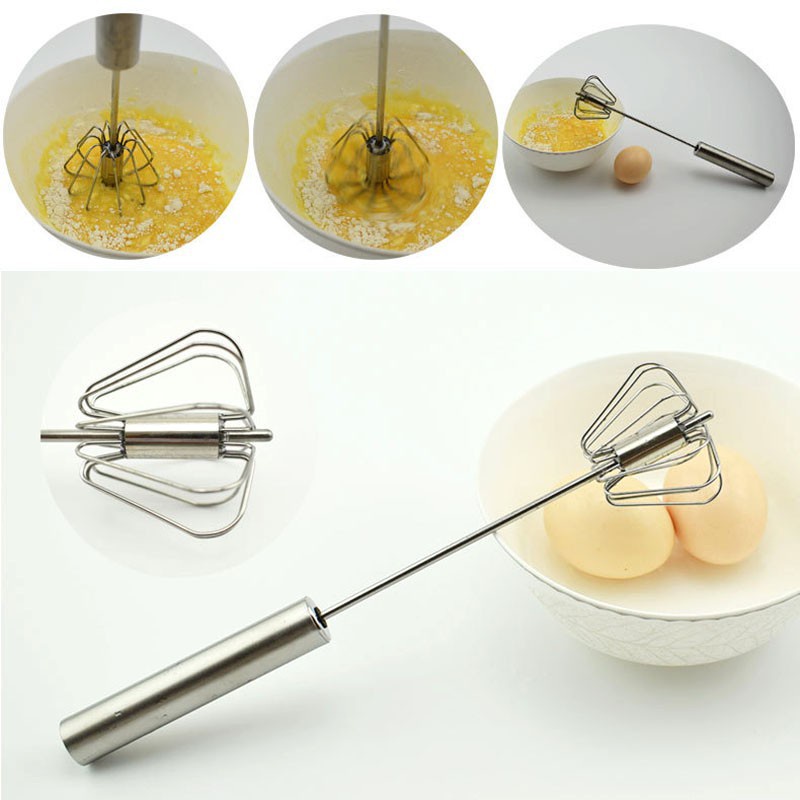 Cây đánh trứng cầm tay trục xoay bán tự động thông minh,tiện dụng đa năng thép không gỉ inox 304
