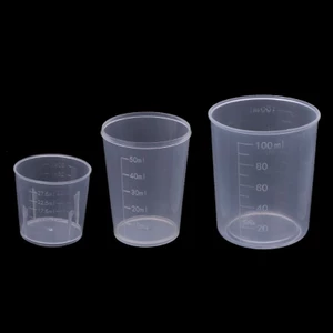 BTF 3x Cốc Đo Nhựa Trộn Cốc Cho Nhựa Dính Nhựa Lỏng Cốc Sơn Khô Cho Nhựa DIY 30 50 100ml
