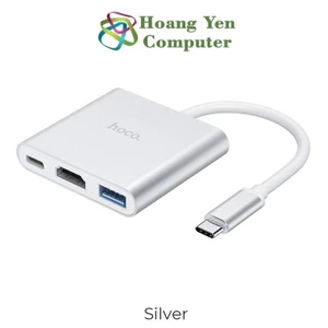 Cáp Type C ra HDMI Hoco HB14 (Type C ra HDMI + USB + Type C) - BH 12 Tháng - Hoàng Yến Computer
