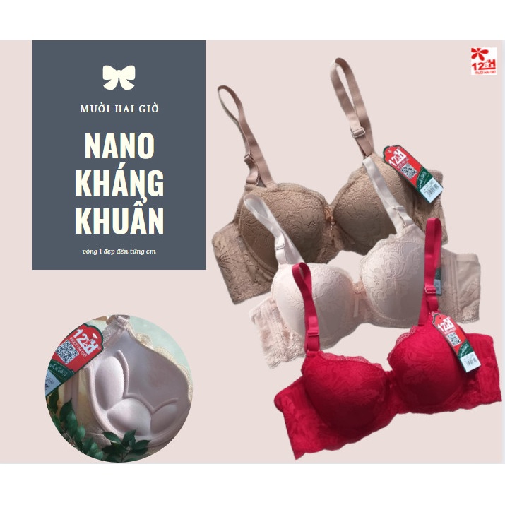 Bán Áo Ngực, Áo Ngực Ren Mút Mỏng Cao Cấp E411-55- Thương Hiệu Đồ Lót 12H